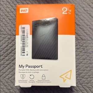 WD My Passport 2TB Portable HDD